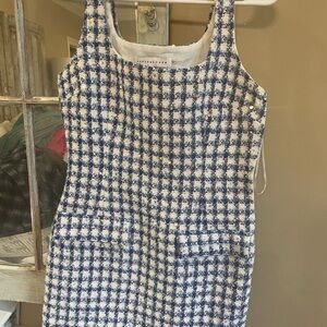 Endless rose sequin blue and white dress